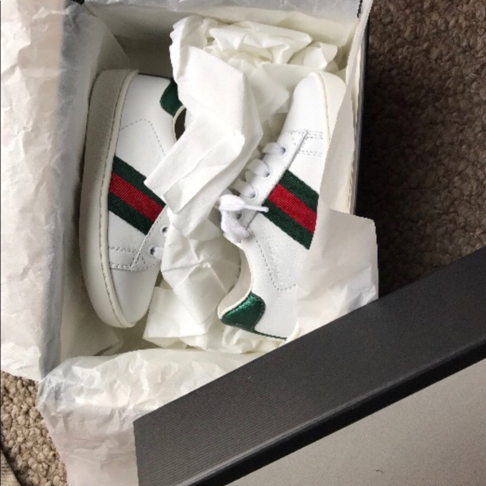 Gucci Toddler Leather Low-top shoes - Picture 6 of 8